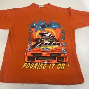Vintage Ricky Rudd Tide NASCAR Shirt Mens 2XL Ford Racing Tee 90s 1995 USA